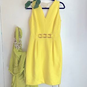 MILLY of New York Vintage Designer Yellow Dress